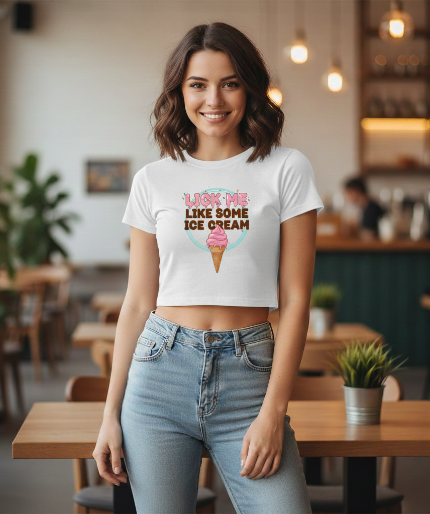 Lick Me crop top